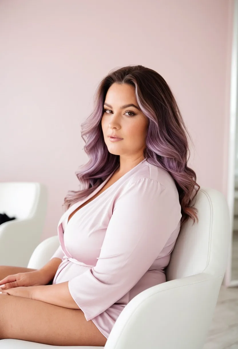 A woman learning about hair-loss care
